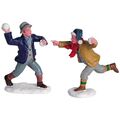 LEMAX 62308 - SNOWBALL FUN, SET OF 2 Winterdorf Weihnachtsdorf NEU