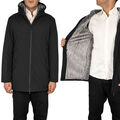 Jacke Herren Winter Daunenjacke Lang Gepolstert Mit Pelz Jacke Veque