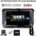 7" DAB+ Android 13 Carplay Autoradio GPS für VW Golf MK5 MK6 Passat Touran Polo