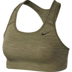 Nike Damen Sport BH Swoosh kurz Top Shirt olive grün Gr.S