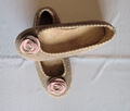 Hausschuh Ballerina von GABOR mit Rosette Gr. 40 in beige