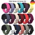 Fitbit Sense 1|2 Versa 3|4 Fitness Ersatz Armband Silikon Sport Smart Watch Uhr