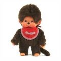 Junge Classic | 20 cm | Monchhichi Puppe | mit original rotem Lätzchen