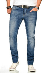 A. Salvarini Designer Herren Jeans Hose Regular Slim Fit Jeanshose Mode Stretch 28 verschiedene Größen - 8 Modelle - Blitzversand - TOP