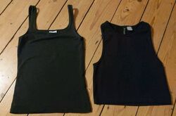 2x H&M Top TrägerShirt Schwarz Gr. XS & S w.Neu