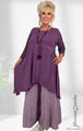 Design LAGENLOOK Tunika Long-Shirt mauve XL-XXL-XXXL 44 46 48 50 52 54 56 58