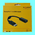 Delock Adapter:  Displayport 1.1  zu HDMI Buchse  --   Artikel-Nr.: 61849