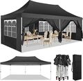 Pavillon 3x3/4,5/6m Wasserdicht Faltpavillon Pop Up Partyzelt Gartenzelt Pavilon