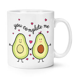 Avocado You Complete Me 10oz Tasse Tasse - Liebe Valentinstag Freundin Freund