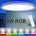 28W RGB LED Deckenleuchte Deckenlampe Dimmbar mit Fernbedienung Wohnzimmer Lampe