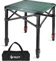 VILLEY klappbarer Campingtisch mit Tragetasche,Aluminium Klapptisch für Picknick