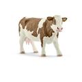 Schleich Farm World 13801 - Fleckvieh-Kuh Spielfigur Tierfigur Bauernhof braun