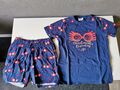 EMP Harry potter Damen Sommer Schlafanzug Pyjama Luna Lovegood blau Größe S