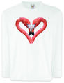 FLAMINGO HEART I Kinder Langarm T-Shirt Love Princess Flamingos Wildlife Fairies