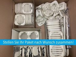 ab 3 € Wunschpaket Busch Jäger LX cremeweiß 202 Steckdosen Schalter Rahmen weißStellen Sie sich Ihr Paket nach Wunsch zusammen