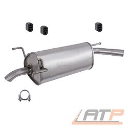 ENDSCHALLDÄMPFER AUSPUFF SCHALLDÄMPFER FÜR OPEL CORSA C F08 F68 1.0# # # INKL. ALLEN BENÖTIGTEN MONTAGETEILEN # # #