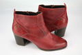 Tamaris Gr.42 Damen Stiefel Stiefeletten Boots Herbst/Winter  Rot  TOP E 600