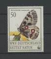 WWF SPENDENMARKE 1987 RETTET DIE NATUR SCHMETTERLING BUTTERFLY ** MNH m3799