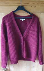 Cardigan Strickjacke Esprit Gr. M Bordeaux