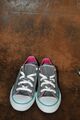 Converse/Chuck/All Star  Maedchen  Gr 35  Farbe  grau/gruen/pink/weiss