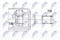 Gelenksatz, Antriebswelle NTY NPW-HY-501 für HYUNDAI