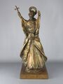 Skulptur Bronze Heiliger Pater Pio Grande Statue Sacra Sign. Romeo Xx Sec