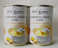 Jürgen Langbein: 2 x 400ml. Kartoffel Creme Suppe mit Weißwein  ( 7,50€/Liter )