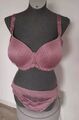 Triumph Florale Damen Set .BH  90 F+Slip Gr. 48 Farbe Altrosa NEU. Sehr Schön. 