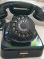 altes analog Telefon Post W 49 Bakelit Schwarz Krone 50ér Jahre
