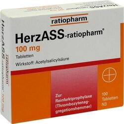 HERZASS ratiopharm 100 mg Tabletten  100St / 4561936