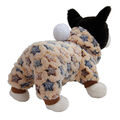 Welpe Haustier Hundekleidung Winter warm Vlies Hoodies Overall Pullover Mantel