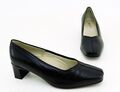 Pumps Hush Puppies Blockabsatz Leder schwarz Gr. 3,5 = 36 H