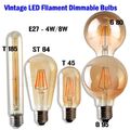 E27 LED Glühbirne 4W 8W Edison Vintage dimmbar energiesparend  Lampen licht bulb