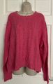 NEU M&S Per Una Damen hellrosa Pointelle taillierter Pullover mit Wolle Gr. 24