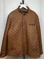 Herren Seta Pelle Leder Jacke Gr. 66 Braun fällt aus wie 60/62