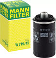 MANN FILTER W 719/45 ÖLFILTER - FÜR AUDI, SEAT, SKODA, VW (VOLKSWAGEN)