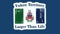 Yukon Territory Flag, Kanada Sticker, Retro-Vintage Aufkleber 10 x 8,6 cm