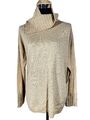 Hallhuber Pullover Strickpullover Strick Oberteil Gr. L 42 44 Beige Rollkragen