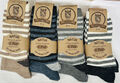 2-4-6  Paar Da-He.Dünn Schafwolle Wollsocken Damen Herren Socken mit Ringel