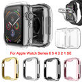 Hülle für Apple Watch 6 5 4 3 SE TPU Abdeckung Displayschutzfolie iWatch 38/42/40/44mm