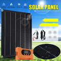 12V 50W Solarzelle Solarpanel Solarmodul Ladegerät mit Controller Für Auto Boot