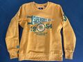 Senfgelbes Sweatshirt von SUPERDRY, Gr. 40/L, mit Aufdruck