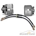 2x ATEC BREMSSATTEL + BREMSSCHLÄUCHE VORNE FÜR AUDI A3 VW GOLF 5 6 CADDY TOURAN