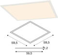 SLV I-VIDUAL LED PANEL, Einbauleuchte für Rasterdecken 60 x 60, 3000 K, 1050 mA