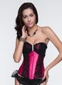 sexy Vollbrust Corsage Top schwarz Korsett Bustier Mieder Korsage Corset