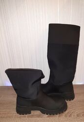 GR:36 Damen Leicht Gefütterte Plateaustiefel Stiefel Profil  Schuhe ZARA