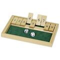 Shut the box Würfelspiel aus Holz Reisespiel traditionell Würfelspiel goki WG175