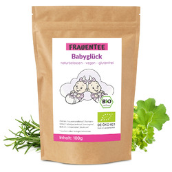 Babyglück Tee BIO - spezielle Mischung aus Himbeerblättern Frauenmantel 100g