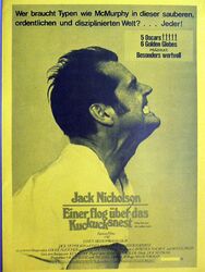 Einer flog über das Kuckucksnest - Jack Nicholson - Werberatschlag