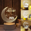 Ramadan Eid Mubarak Dekoration Moschee Muslim Tisch LED Mond Islam Acryl Dekor